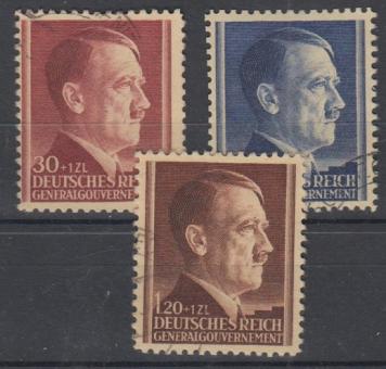 089 - Deutsches Reich Generalgouvernement Nr. 89-91 