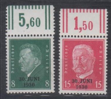 444 - Deutsches Reich Nr. 444 + 445 OR W 