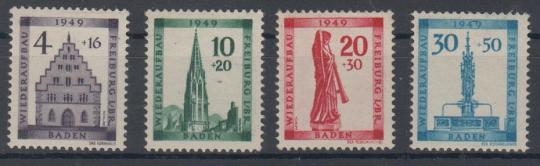 38 - Französische Zone Baden Nr. 38 A - 41 A 