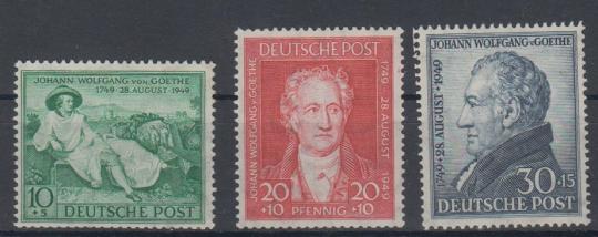 108 - Bizone Goethe Nr. 108-110 