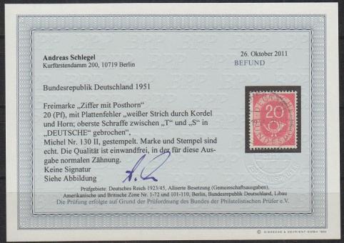 0130 - Bund Posthorn Nr. 130 II 