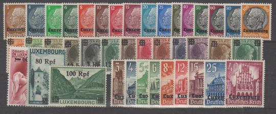 01 - Deutsche Besetzung Luxemburg komplett 