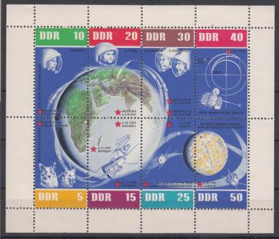 0926 - DDR Weltraum-Kleinbogen Nr. 926 - 933 