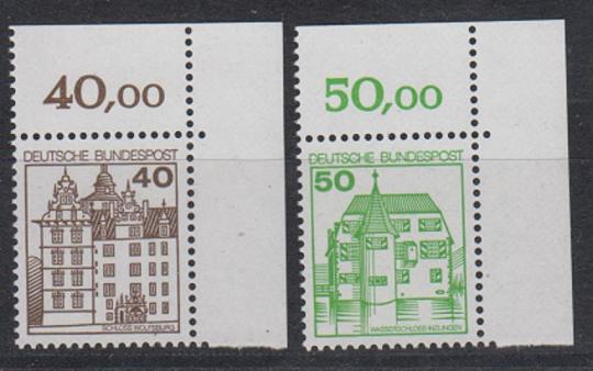 1037 - Bund Burgen & Schlösser Nr. 1037 + 1038 EOR 