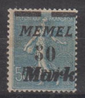 123 - Memel Nr. 123 a 