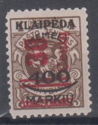 232 - Memel Nr. 232 III 