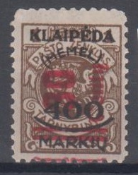 232 - Memel Nr. 232 III 