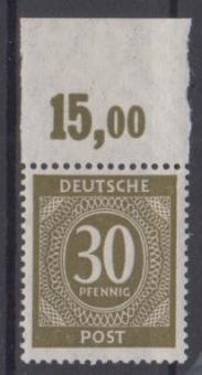 928 - Alliierte Besetzung Nr. 928 c OR P ndgz 