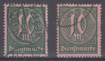 068 - Deutsches Reich Dienst Nr. 68 a + b 