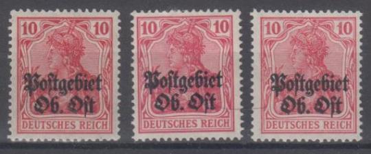 05 - Deutsche Bestzung Ober Ost Nr. 5 a - c 