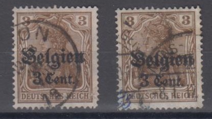 11 - Deutsche Besetzung Belgien Nr. 11 a III 