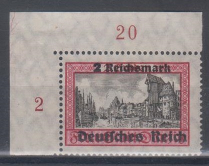 729 - Deutsches Reich Danzig Abschied Nr. 729 y 