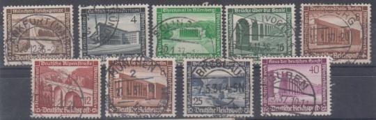 634 - Deutsches Reich WHW Moderne Bauten Nr. 634 - 641 