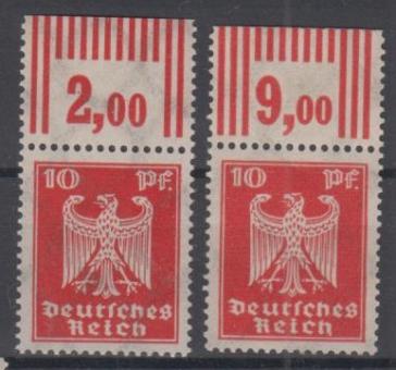 357 - Deutsches Reich Nr. 357 X W OR 2'9'2 + 3'7'3 