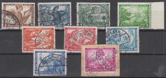 499 - Deutsches Reich Nothilfe Wagner Nr. 499 - 507 