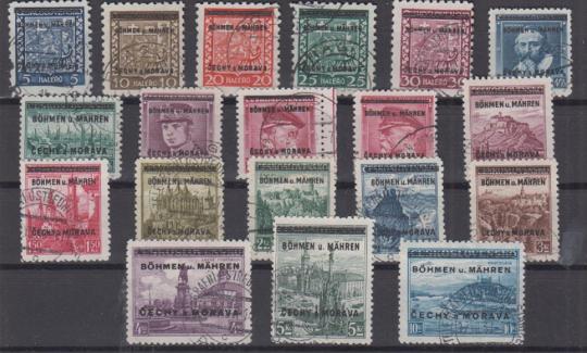 001 - Böhmen & Mähren Nr. 1 - 19 