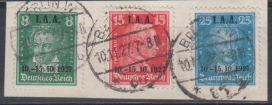 407 - Deutsches Reich IAA Nr. 407 - 409 