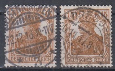 100 - Deutsches Reich Infla Nr. 100 a + b 