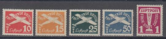 251 - Danzig Nr. 251 - 255 
