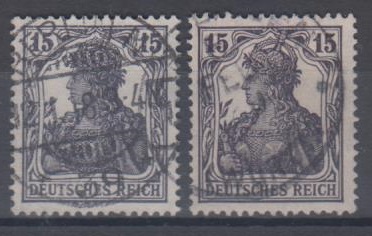 101 - Deutsches Reich Infla Nr. 101 a + b 
