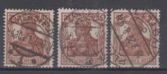 103 - Deutsches Reich Infla Nr. 103 a - c 