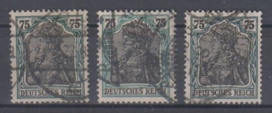104 - Deutsches Reich Infla Nr. 104 a - c 