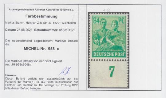 958 - Alliierte Besetzung Nr. 958 c 
