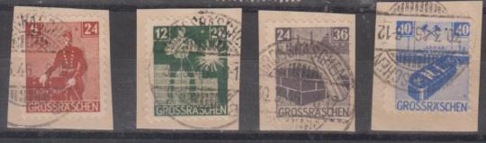 043 - Lokalausgaben Grossräschen Nr. 43 A - 45 A 