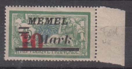121 - Memel Nr. 121 II 