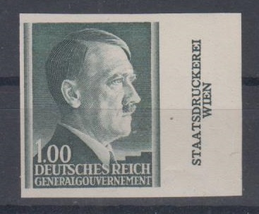 086 - Generalgouvernement Nr. 86 U Druckereizeichen 