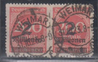 309 - Deutsches Reich Infla Nr. 309 B Pa 