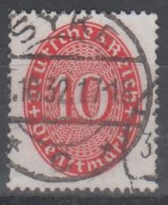 123 - Deutsches Reich Dienst Nr. 123 X 
