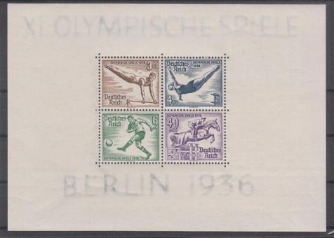 05 - Deutsches Reich Olympia Block 5 
