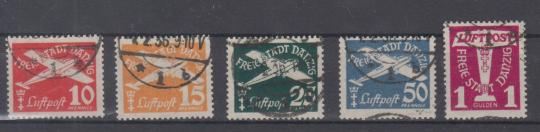 251 - Danzig Nr. 251 - 255 