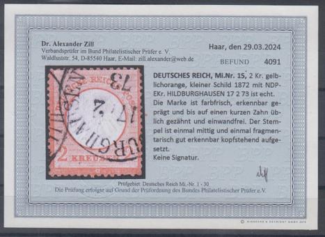 15 - Deutsches Reich Brustschilde Nr. 15 