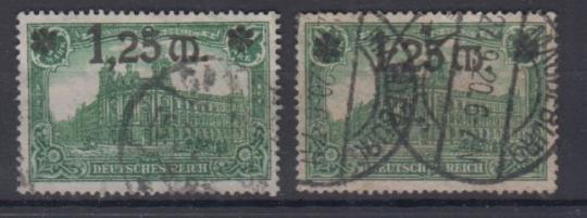 116 - Deutsches Reich Infla Nr. 116 I + II 