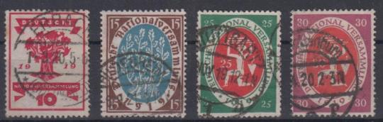 107 - Deutsches Reich Infla Nr. 107 - 110 c 