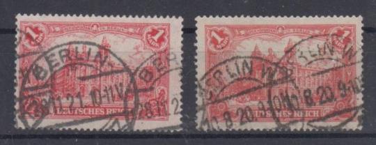 113 - Deutsches Reich Infla Nr. A113 a + b 