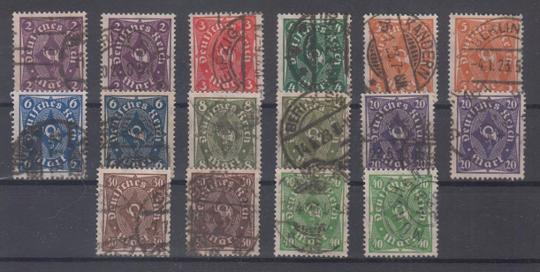 224 - Deutsches Reich Infla Nr. 224 - 232 