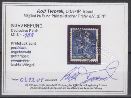 188 - Deutsches Reich Infla Nr. 188 