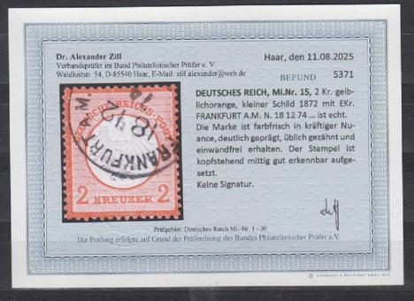 15 - Deutsches Reich Brustschilde Nr. 15 