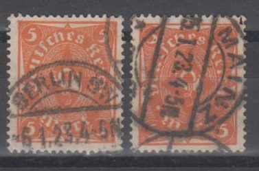 227 - Deutsches Reich Infla Nr. 227 a + b 