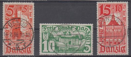 256 - Danzig Nr. 256 - 258 
