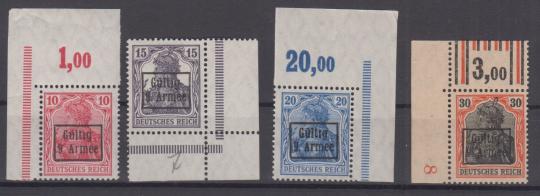 01 - Etappengebiet der 9. Armee Nr. 1 - 4 