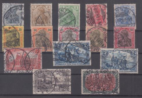 68 - Deutsches Reich Germania Nr. 68 - 82 