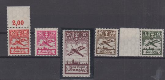 202 - Danzig Nr. 202 - 206 