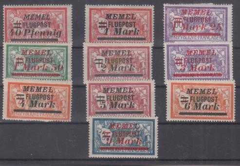 098 - Memel Flugpost Nr. 98 - 107 