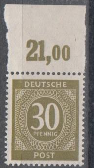 928 - Alliierte Besetzung Nr. 928 b P OR ndgz 