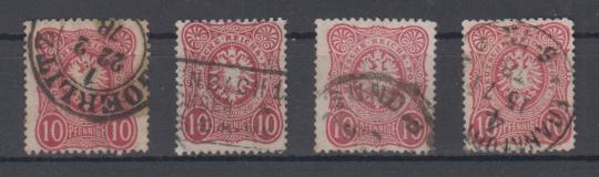 33 - Deutsches Reich Pfennige Nr. 33 a B, C, D + CE 
