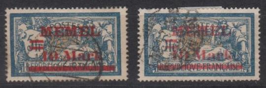 038 - Memel Nr. 38 a I + a II 